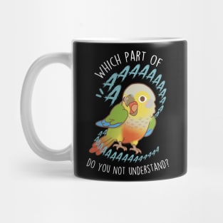 Pineapple Green-cheeked Conure Parrot Aaaa Mug